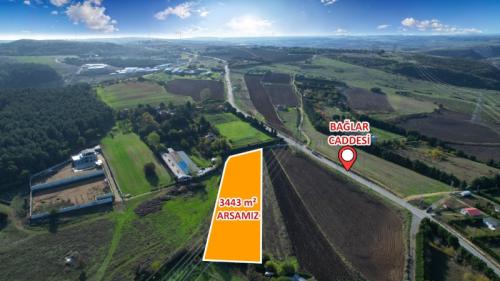 Çatalca İnceğiz 3.443 m² Kiracılı Etrafı Çevrili Tarla
